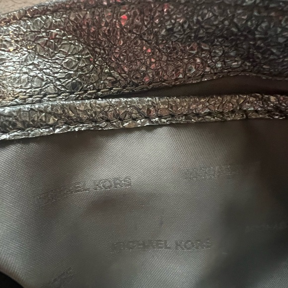 SOLD - Michael Kors Silver Quilted Leather Shoulder Bag w/Silver Hardware - Picture 10 of 13